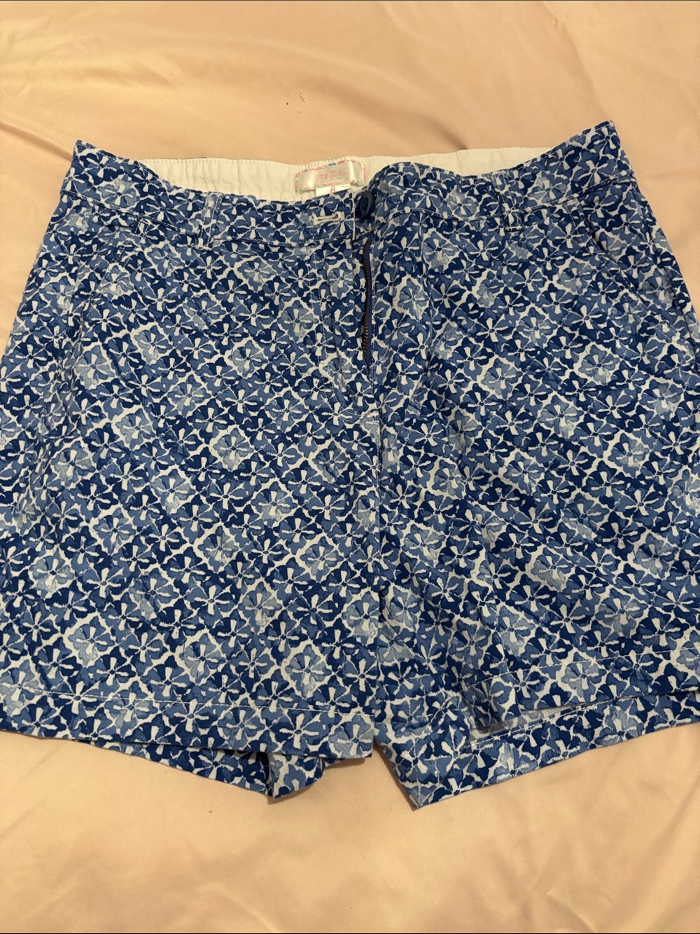 Blue Patterned Women’s Shorts